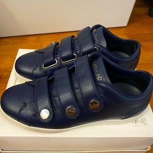 Jimmy Choo NY Three strap Velcro sneakers Navy Size 8/ Euro 38